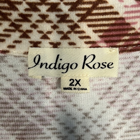 Indigo Rose NWT Plaid Button Down Tunic Fit and Flare sz 2X - Picture 3 of 6